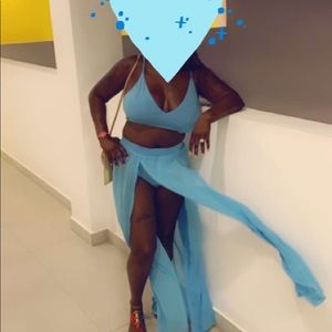 Sexy summer 2pc chiffon set